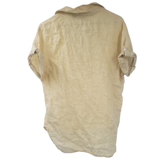 RACHEL ZOE Yellow Linen Top - Women's Size XS Extra Small - Picture 2 of 4